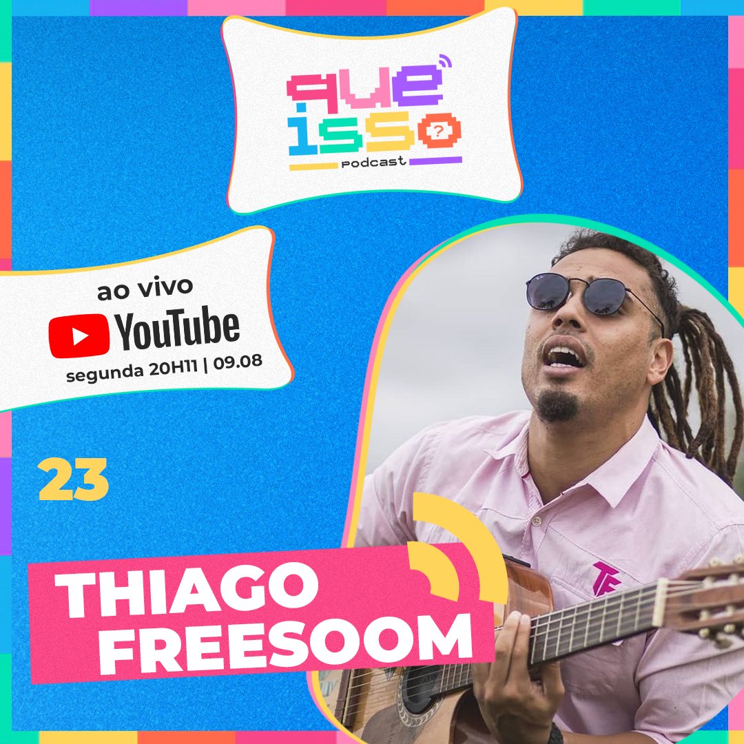 PodcastQueisso's tweet photo. E hoje a gente começa a semana com AXÉZADA... O papo com o Thiago Fresoom começa às 20:11, mas sempre atrasa! Link 👇

https://t.co/5Sy1uj88QU https://t.co/IHf14bhWzT