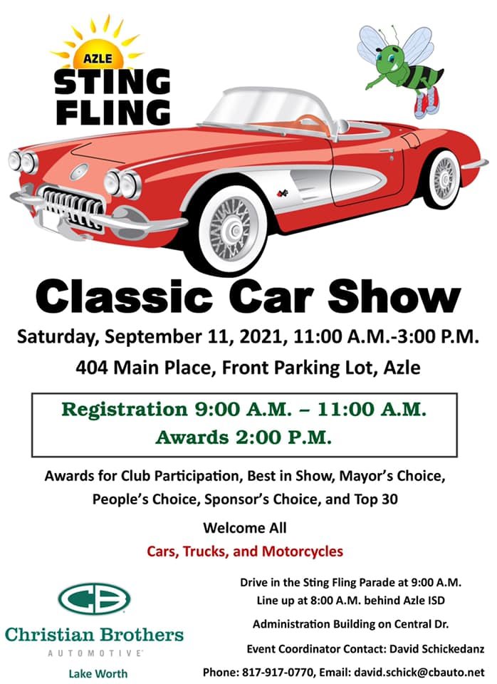 Want to sponsor the Sting Fling Classic Car Show or have an entry?  
Here is a link to more info-
azlestingfling.com/events/