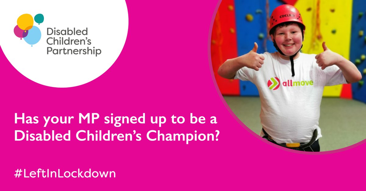 DCPcampaign's tweet photo. 80+ MPs and peers have pledged support for dedicated COVID recovery funds for disabled children and families. 

We've urgently written to the government to tell them how much cross-party support there is.

🔍 See if you MP is one of them: https://t.co/BDAhlhcZZX https://t.co/qJT5ZGP3uX