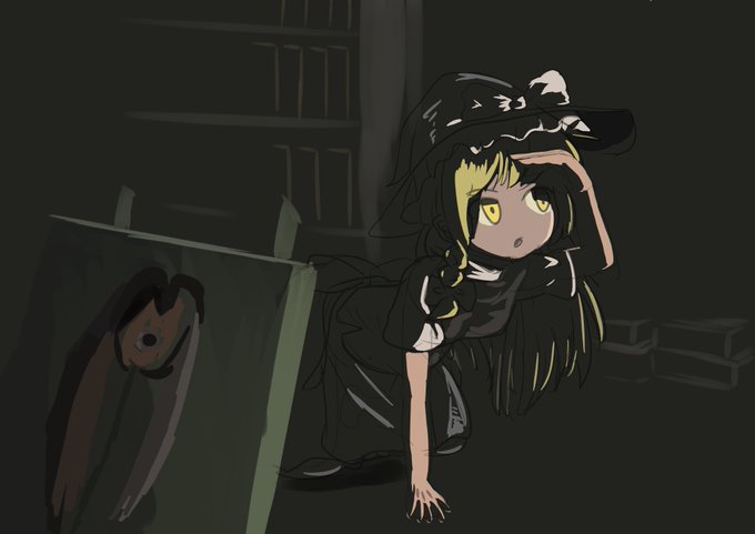 #深夜のお絵かッキー60分一本勝負
伝説の絵画 IWANA を探すUDK 