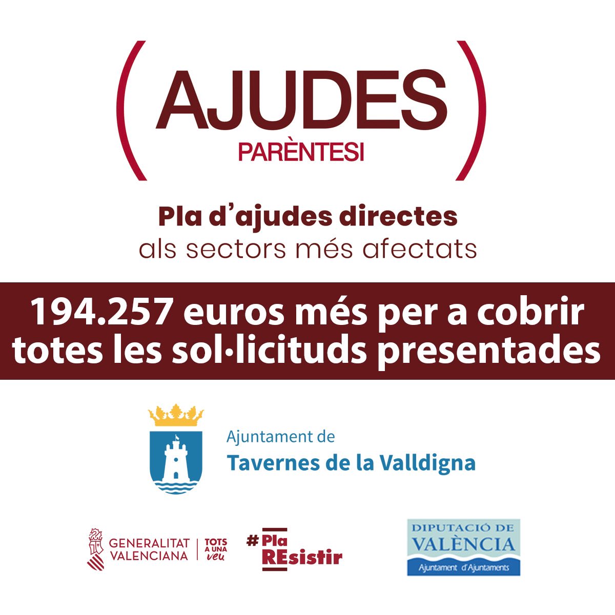 🆕 L’Ajuntament duplica el crèdit per a la segona fase de les ajudes Parèntesi