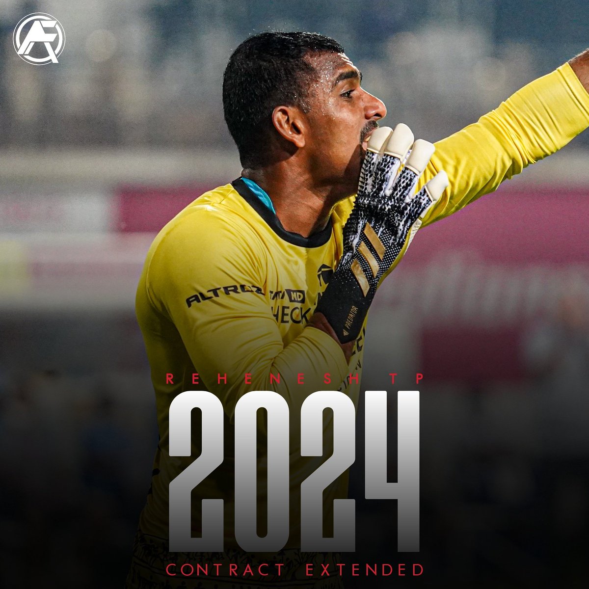 AllIndiaFtbl's tweet photo. After a stellar performance between the posts, TP Rehenesh has been handed a brand new contract which will run until 2024 π§€π₯
#ReheneshTP #JamshedpurFC #IndianFootball #JamKeKhelo #AIF #allindiafootball https://t.co/UdyQCIleGT