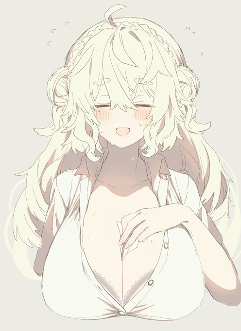 汗拭きシートで乳汗を拭く女です 