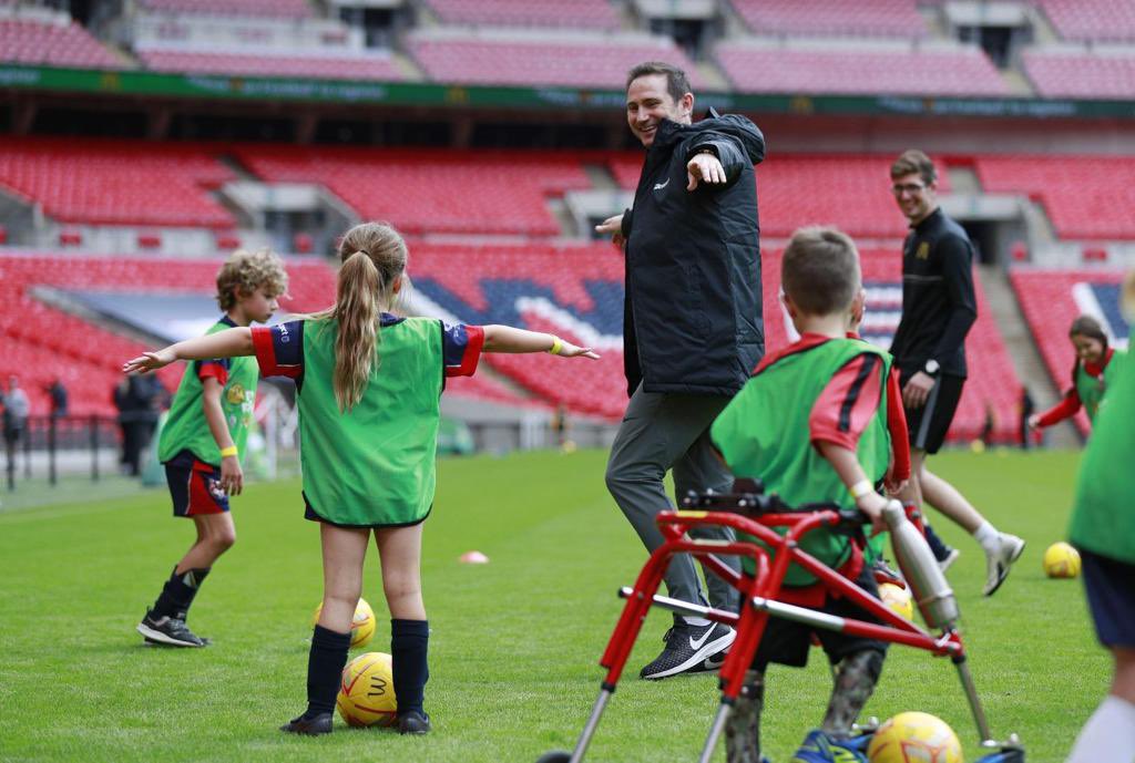 LouisePage_'s tweet image. Today my brilliant @FunFootballUK team delivered our 5 millionth hour of free football coaching with some familiar faces for 100 lucky kids on the pitch at Wembley. Hitting our target a year early and committing to 1.5m more free hours in the next 12 months.