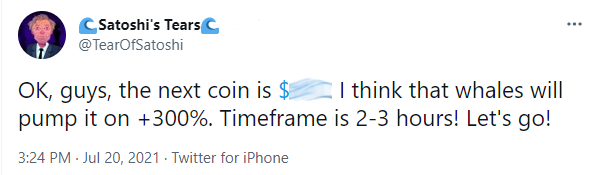 InvestCrypto21's tweet photo. The trader @TEAROFSATOSHI will post a signal  XYZ (ticker's hidden), which'll pump by +550%

Subscribe to this trader 👉 @TEAROFSATOSHI
and wait for information

$btc $doge $ach $cake $eos $rvn $zrx $mdx $btc $bnt $doge $bcn $wow $cake $xrp $qnt $cro $dpet $doge $btg $gem $fdz https://t.co/vQ4hWQQiH2