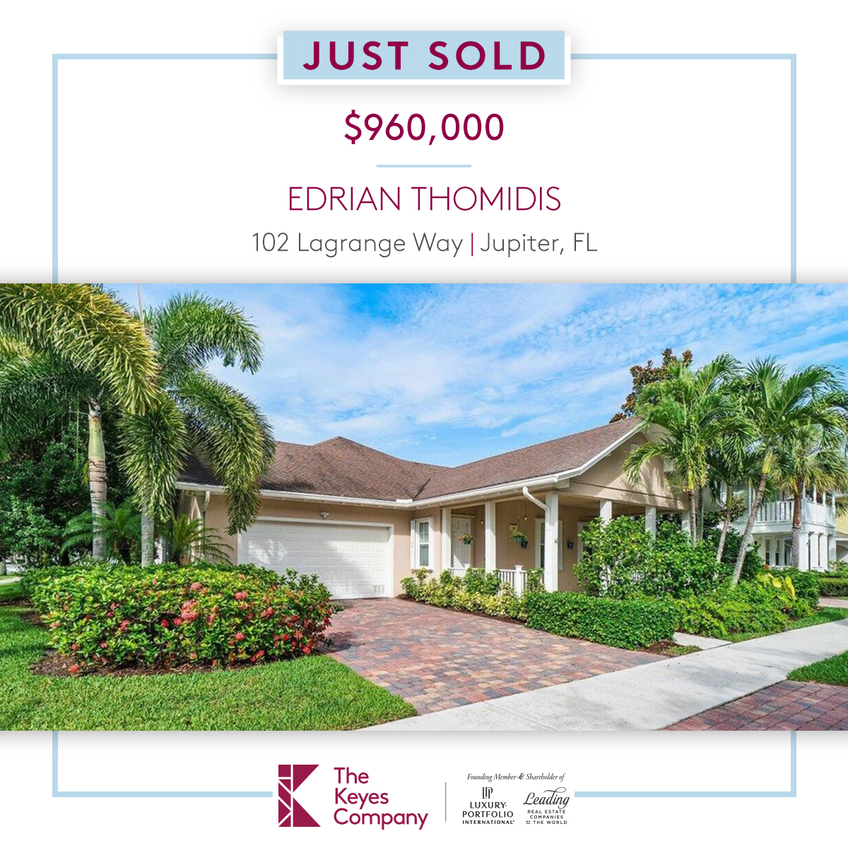 KeyesRealtors's tweet photo. Another magical home off the market! Congratulations to Edrian Thomidis (@reagent.et ) for selling this listing! #KeyesRealtors #FLRealEstate #SoldProperties #FLMarket #SummerHomes https://t.co/KyZXavyaJB