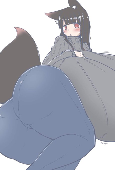 おきつねさんのむちむちボディに押し潰されたい!! 