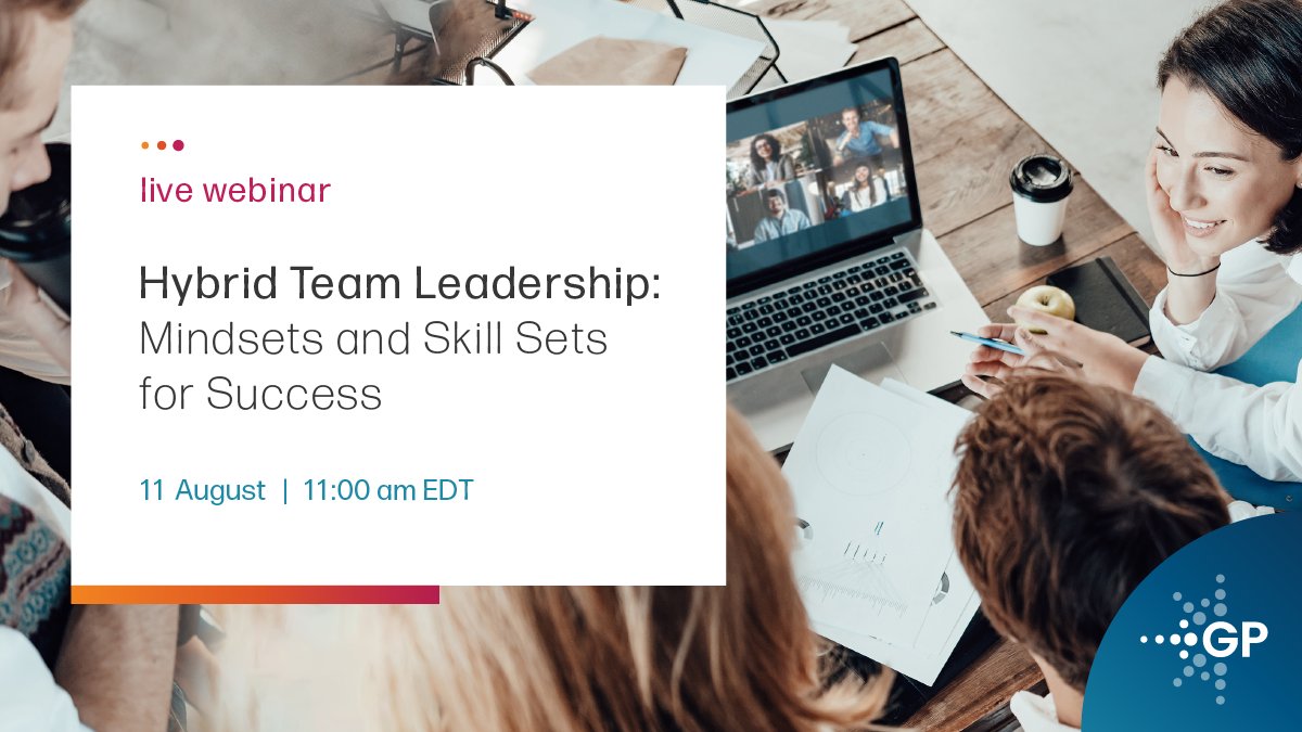 gpcorp's tweet photo. Join Leah Clark as she discusses driving high team performance in a hybrid world and how leaders need to develop the right skills to motivate their people to produce and create a sense of community for everyone. 
https://t.co/BeZJKmxy88
#leadershipdevelopment #hybridworkforce https://t.co/B10FpwYmmT