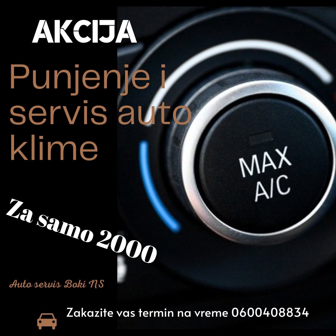 BokiAuto's tweet image. ❄️❄️❄️
Servis klima uređaja podrazumeva obaveznu proveru  viskog i niskog pritiska, čišćenje ventilacionog sistema, zamenu freona, ulja i tonera u sistemu kao i proveru svih zaptivenosti i vizuelni pregled svih mehanickih sklopova klima uredjaja.