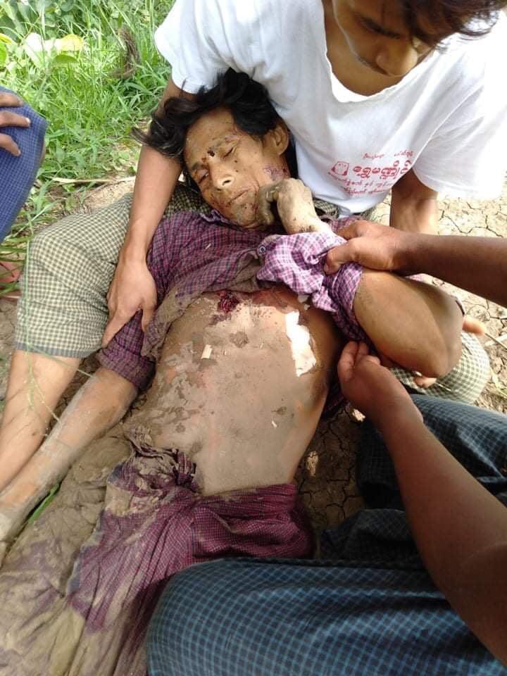 In Magwe Myaing township, one civilian was shot dead by the military council for no reason #WhatsHappeningInMyanmar