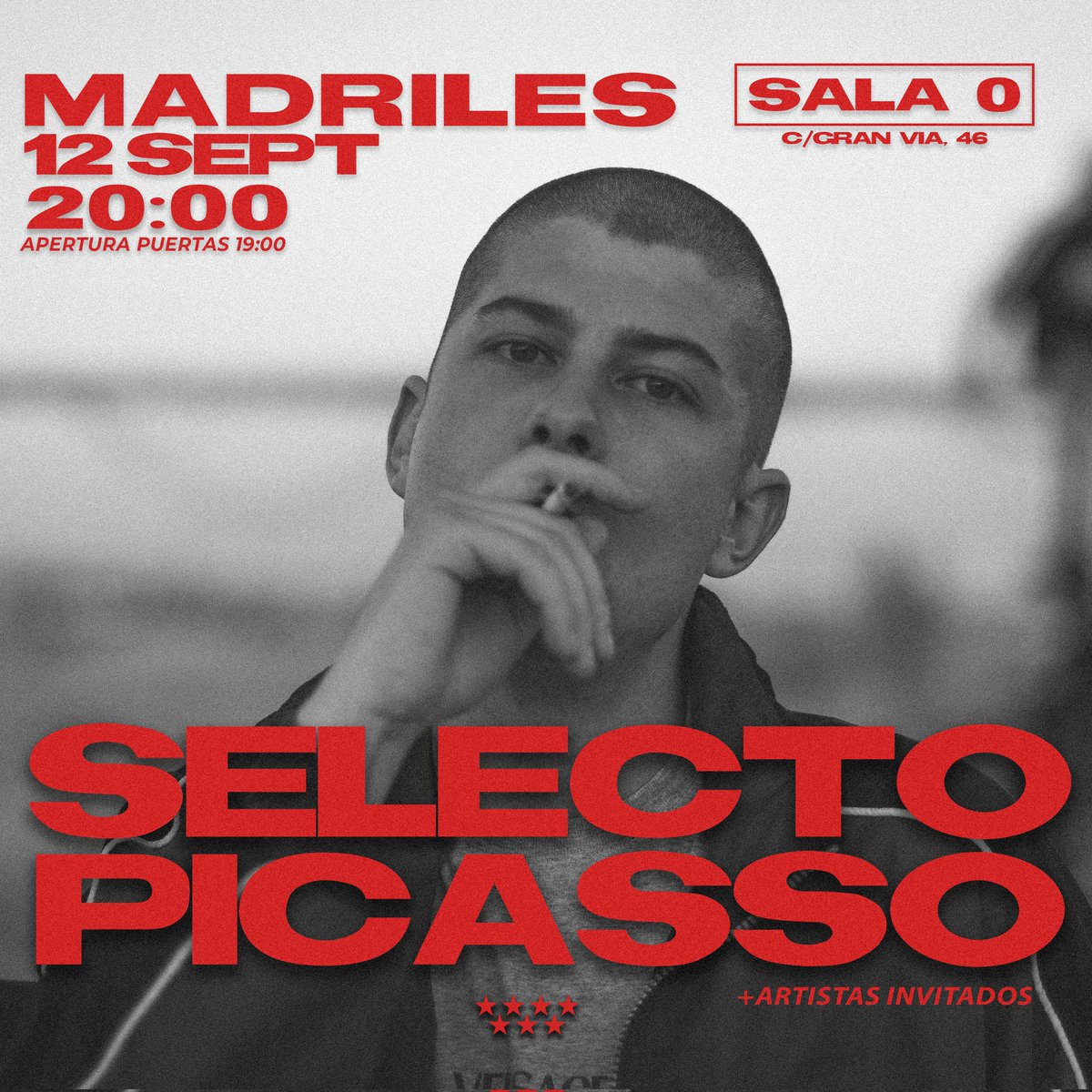 Diseño de cartel para el concierto de @selectopicasso en #Madriles.