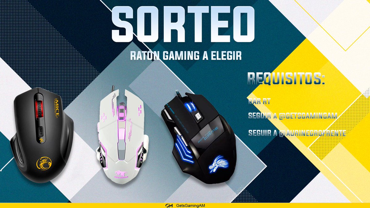 GetsGamingAM's tweet photo. 🎁💥#SORTEO DE RATÓN GAMING A ELEGIR💥🎁

REQUISITOS PARA PARTICIPAR:
• Dar RT🔁
• Seguir a @GetsGamingAM
• Seguir a @AurinegroFrente

Finaliza el 12/08⏳

¡SUERTE! 🍀 https://t.co/qzdbgCbshf