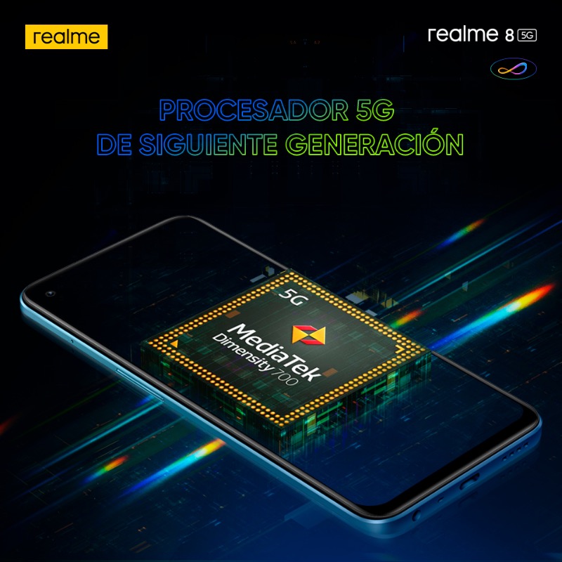 realmeespana's tweet photo. ¿Sabías que una red 5G es un 700% más rápida que una red 4G? Pa' flipar en colores😮

Desde #realme queremos democratizar el 5G y por ello equimaos el realme85G con el potente procesador Mediatek Dimensity 700 5G🔝

#5GSpeedToInfinity