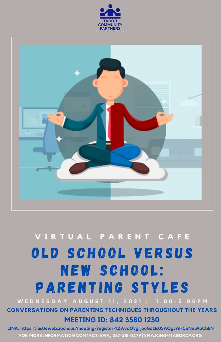 TaborServices's tweet photo. You don't have to be a parent to come to a Parent Café!  
 Everyone is welcome! 

Click the link below to register for Wednesday's Parent Café
https://t.co/fjaECNoa6T https://t.co/7Lqnr84IPF