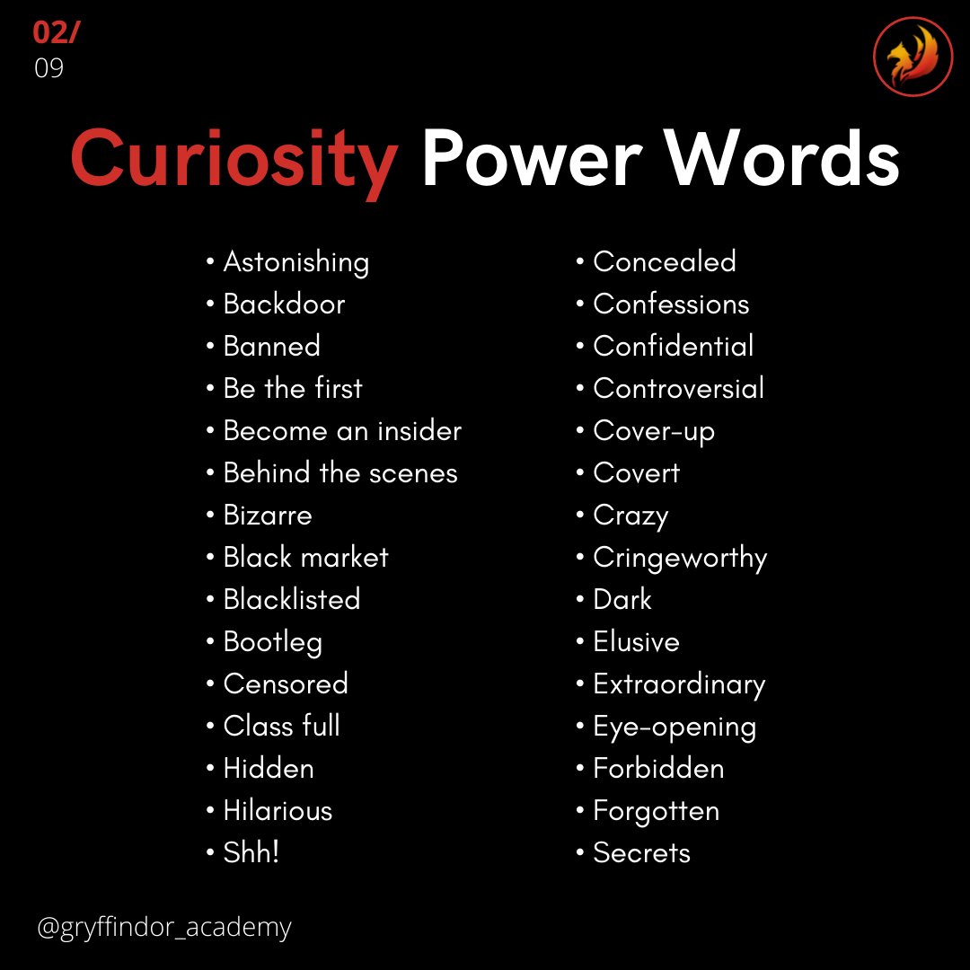 gryffindorindia's tweet photo. If you use the right words, you can instantly make your audience excited to read.
Here are 210 power words that you can use in your article's title to boost your #SERPranking
.
#seotitle
#seotitletag
#titletag
#tokyo2021olympics
#gryffindor
#gryffindoracademy https://t.co/iYHeX9sUCi