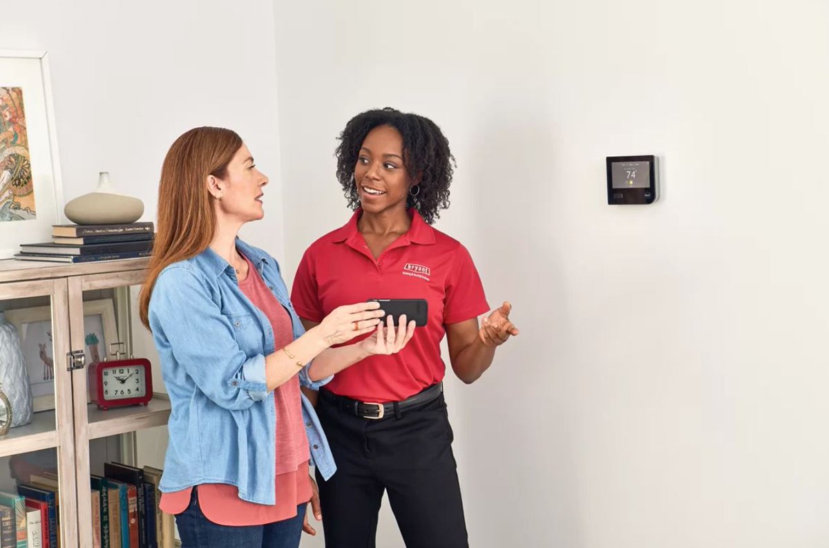 Is it time for a #thermostat upgrade? We offer the best technology from some of the most esteemed brands. 

With technology like remote access, learning temperature adjustment, and climate scheduling, we have the right thermostat for your home. 
bit.ly/3evAm3e