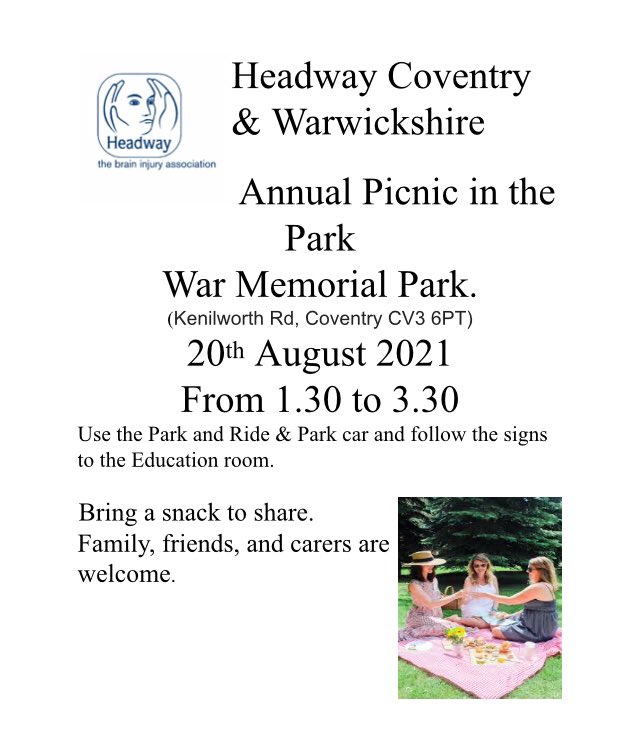 We are pleased to announce that our annual Picnic in the Park returns on Friday 20th August at the <a href="/warmemorialpk/">War Memorial Park</a> 😃
We can’t wait to see everyone!!! 
All welcome to come along - please get in touch if you have any feel free to contact us.