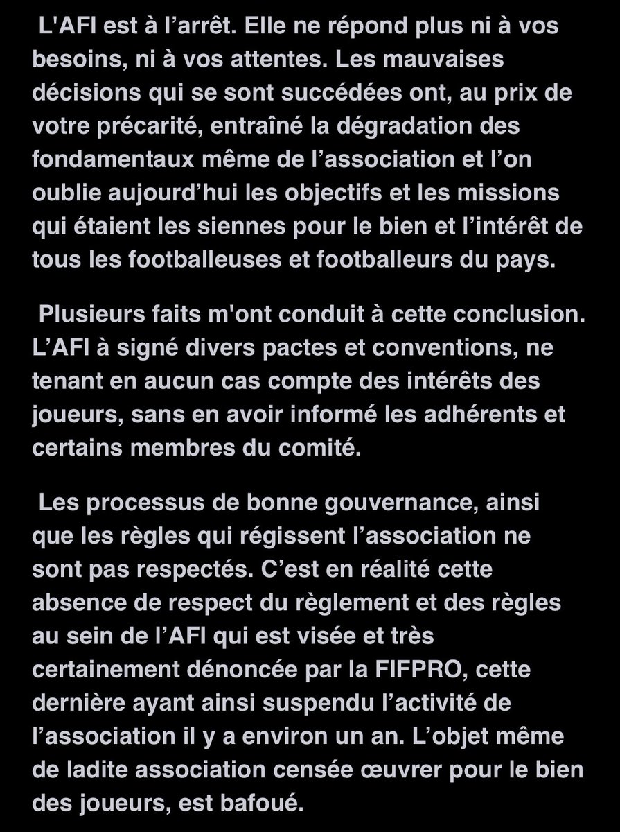 didierdrogba's tweet photo. Lettre ouverte aux footballeuses et footballeurs Ivoiriens 🇨🇮 @FIFPRO @FIFProAfrica @AFI_CI https://t.co/O1BeVdfK9y