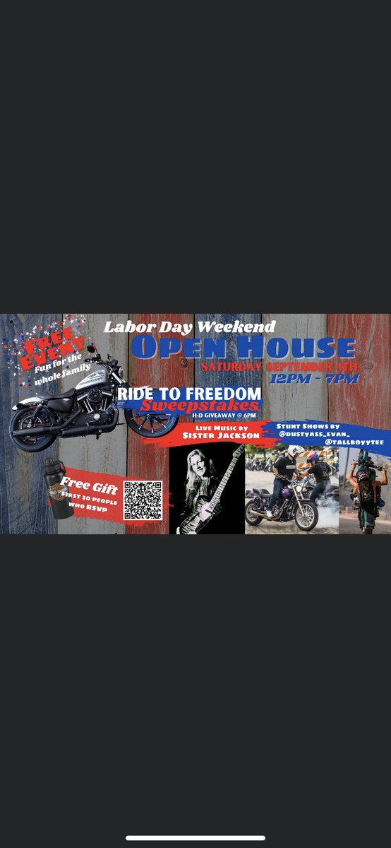 Evan_Nelso's tweet image. Hey guys Labor Day weekend we are having some stunt shows up at grand canyon Harley Davidson in flagstaff 👍🏻👍🏻 let’s get out of the heat and go ride motorcycles