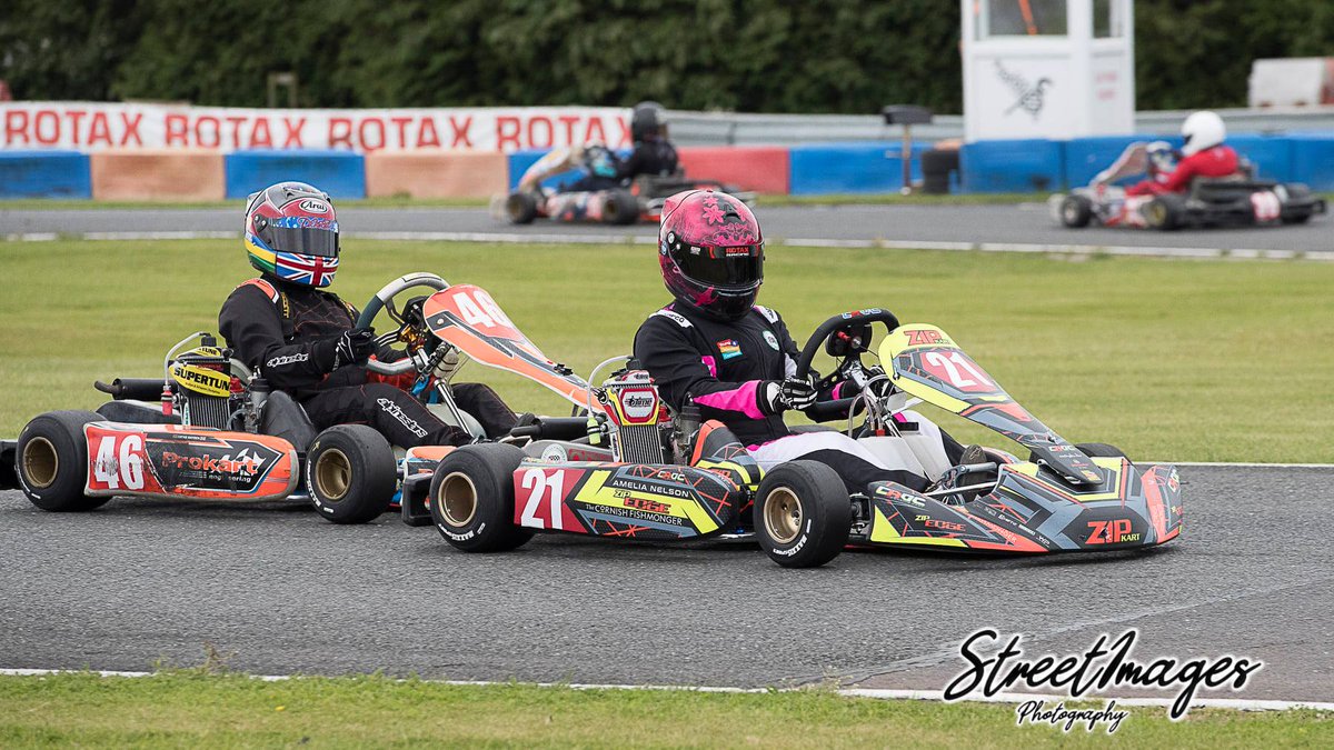 AmeliaKarting's tweet photo. Mega debut weekend for us on the @Zipkart Croc🐊 No data or setups, the first time on Maxxis tyres for 2 years, our pace was outrageous. Purple sectors all day, fastest lap in heat 3, 2nd place in the final just 4 hundredths off fastest lap💨💨
🔴🟡⚫ @Zipkart https://t.co/z9DfaoV98N