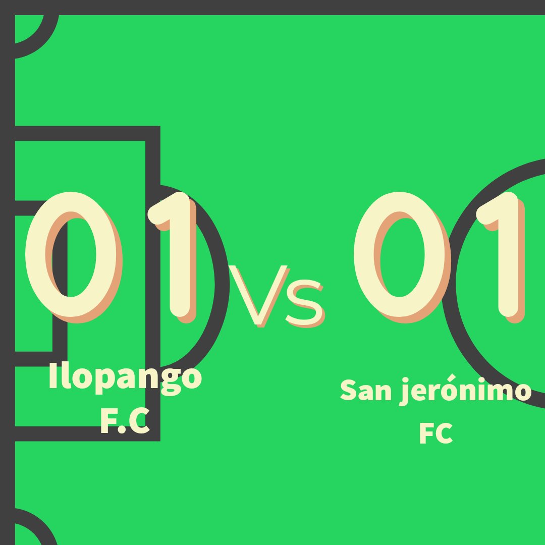 IlopangoFC's tweet photo. Resultado final del amistoso contra San Jerónimo Futbol Club  ⚽⚽👏🏽 #ilopangofútbolclub #SegundaDivisión https://t.co/8PJAmbOdcE