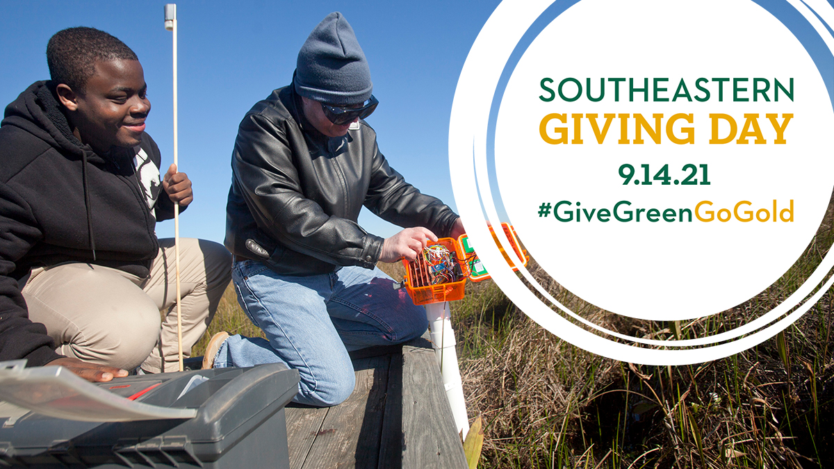 Pick your passion! On 9/14, show your love for any #SoutheasternGivingDay participating college, department, organization, or program you choose, such as Turtle Cove Environmental Research Station! #GiveGreenGoGold