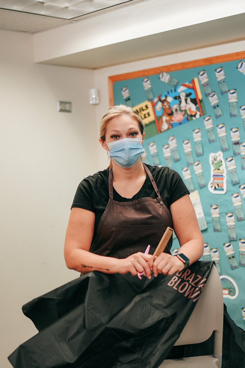 goCLTCC's tweet photo. Students from CLTCC’s Cosmetology Program teamed up with the Natchitoches Public Library to provide free hair cuts for reading. #goCLTCC😸 #BobcatProud🐾  #CenLA #BuildingCommUNITY #goLCTCS #WorkforceDevelopment #CommunityCollege #StoriesWithStyle #NationalBookLoversDay https://t.co/hi2eIwD1fq