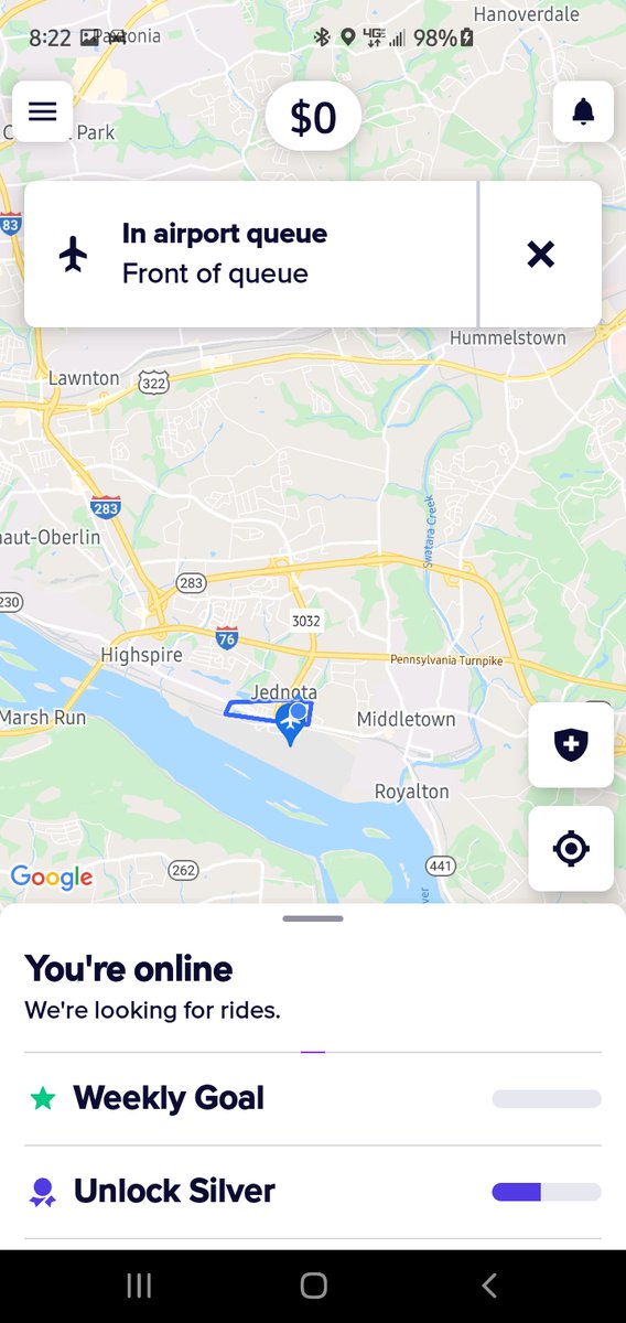 randytho's tweet image. Well still no working airport queue for us as @AskLyft said it was just a one time thing not to worry about.. it is an every time thing ... once again front of airport queue and I get out of queue calls.  Refuse it and I get kicked offline and out of queue...