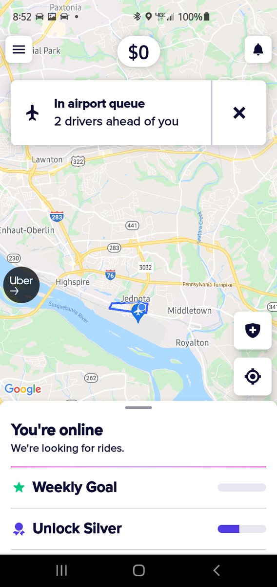 randytho's tweet image. Well still no working airport queue for us as @AskLyft said it was just a one time thing not to worry about.. it is an every time thing ... once again front of airport queue and I get out of queue calls.  Refuse it and I get kicked offline and out of queue...