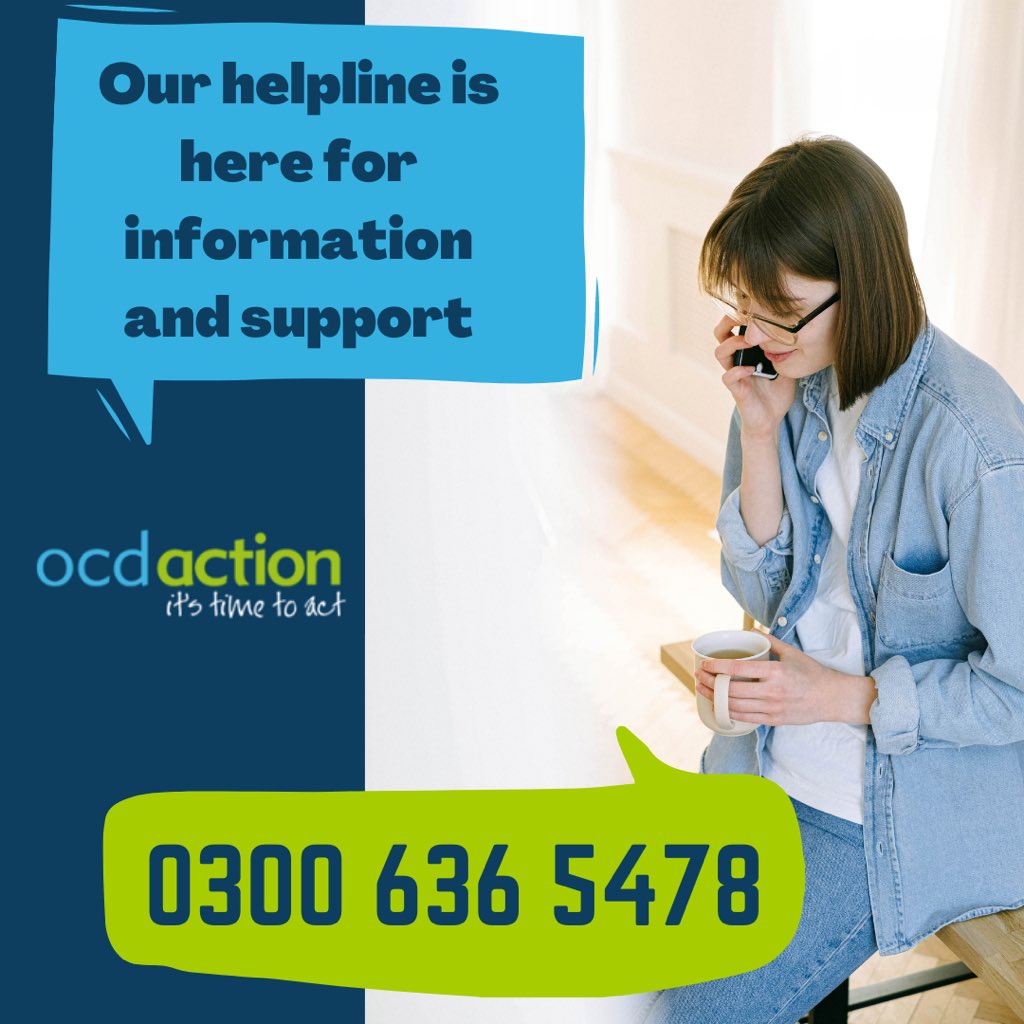 ocdaction's tweet image. If you or a loved one is struggling with OCD, BDD, or a related condition, call our helpline to learn more about what support is available.

Speak to a highly trained volunteer about treatment options, navigating the mental health system, &amp;amp; getting support in education or work.