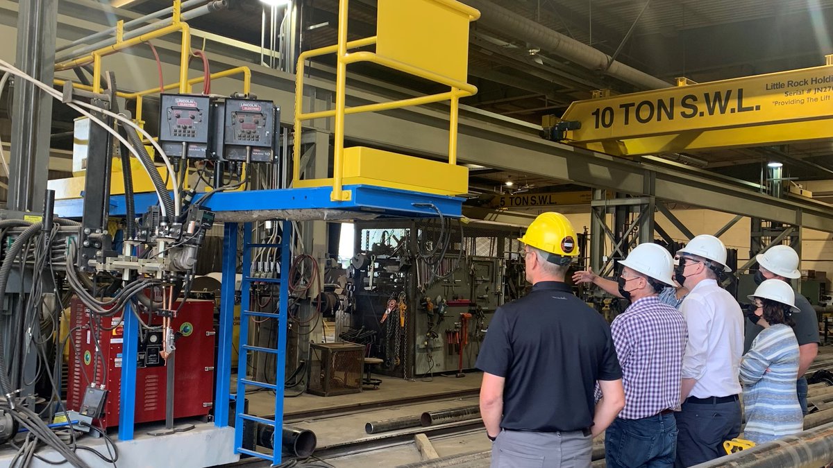 JNEWelding's tweet photo. Today we hosted a team from Frac Shack International Inc. to discuss our work fabricating their premier Sandtinel Sand Separators.  It's been a tough year in #oilandgas but things are picking up and there's lots to do! https://t.co/7sOHfQtp7w