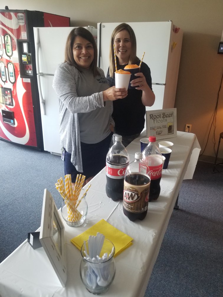 Thanks to our amazing admin for keeping us “a float”! 🥤@marinabyrd12 <a href="/HafnerMaria/">Maria Hafner</a>