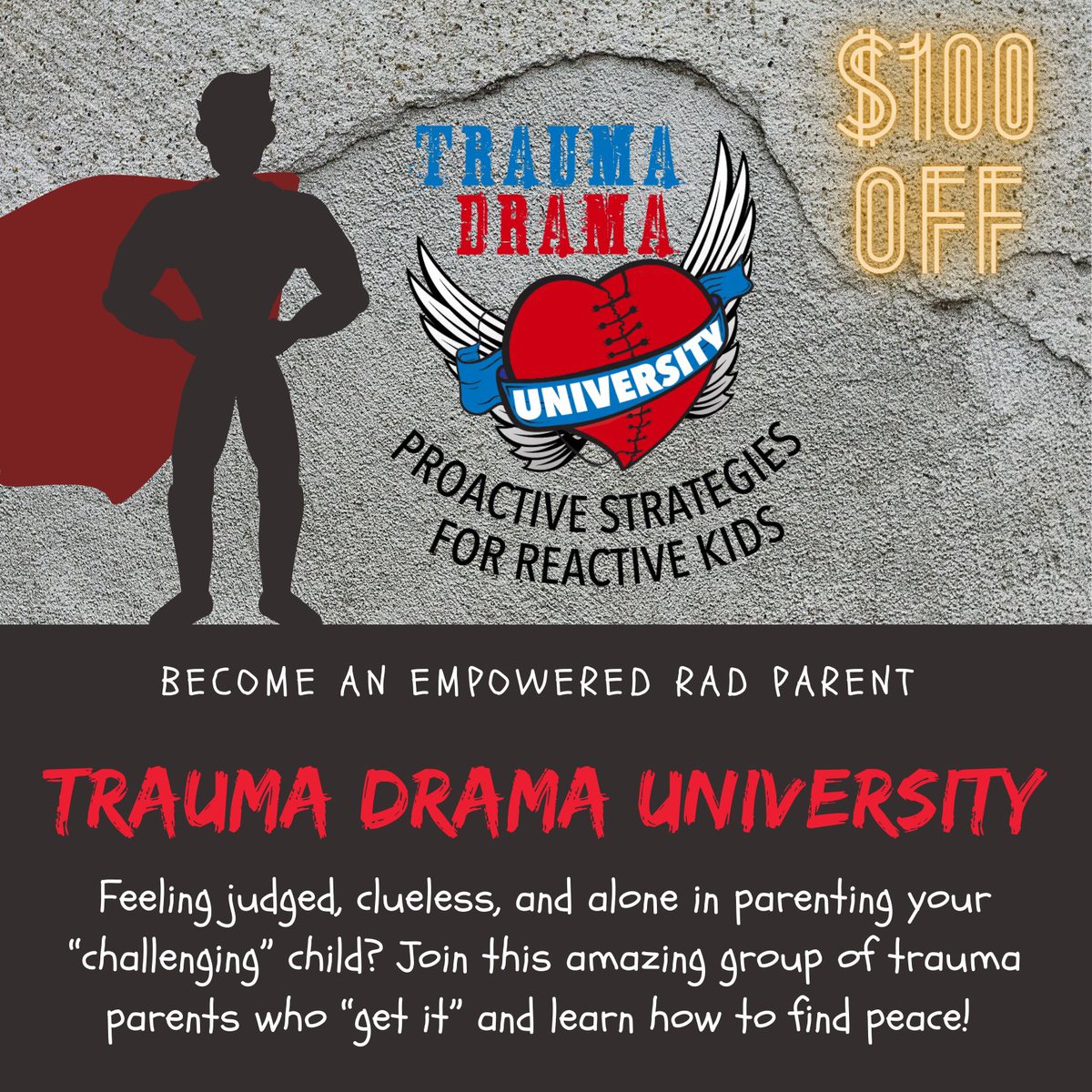 GinaHeumann's tweet photo. Education. Support. Resources. And a little self-care and fun! #traumadramauniversity #adoption #fostercare #reactiveattachmentdisorder #childhoodtrauma #RADparenting https://t.co/hAH6rgujUA