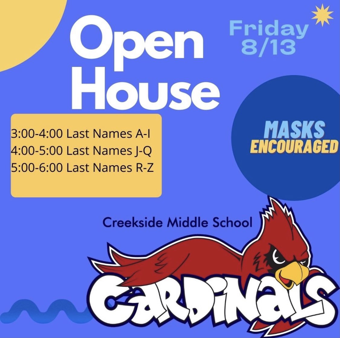 Open House Friday!! #cmsspice