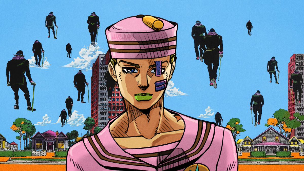 Coloring Josuke with all his volume cover palettes until the end of JoJolio...