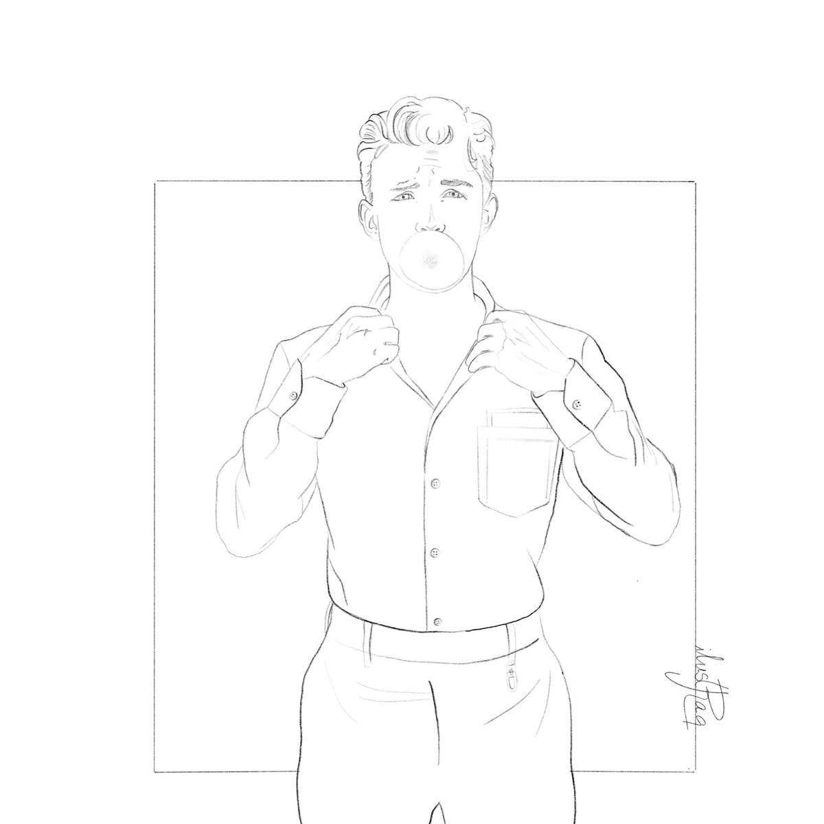 ilustraq's tweet image. He intentado hacer a Tom Holland 👉🏼👈🏼