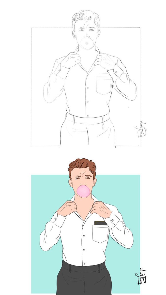 ilustraq's tweet image. He intentado hacer a Tom Holland 👉🏼👈🏼