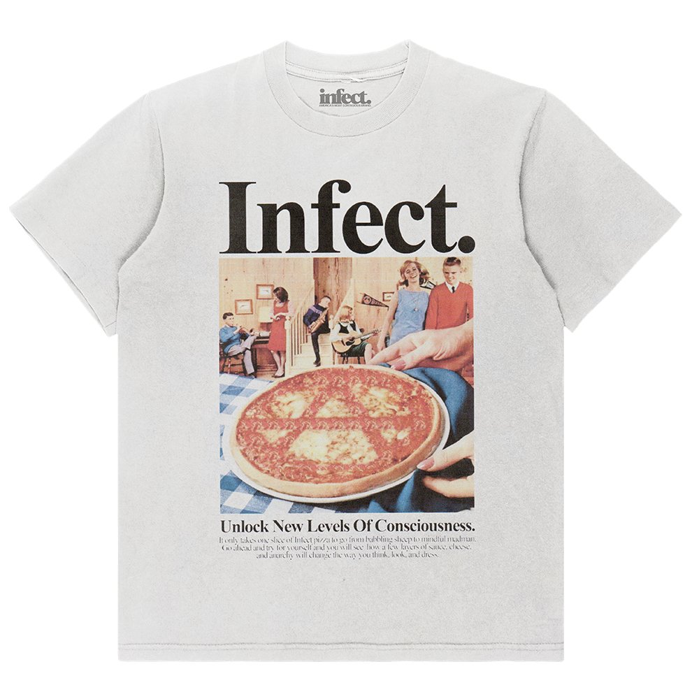 infectco's tweet photo. Anarchy Pizza T-Shirt + More Now Available Online // https://t.co/RIzcW5BAmj https://t.co/MFreZ5Sp8u