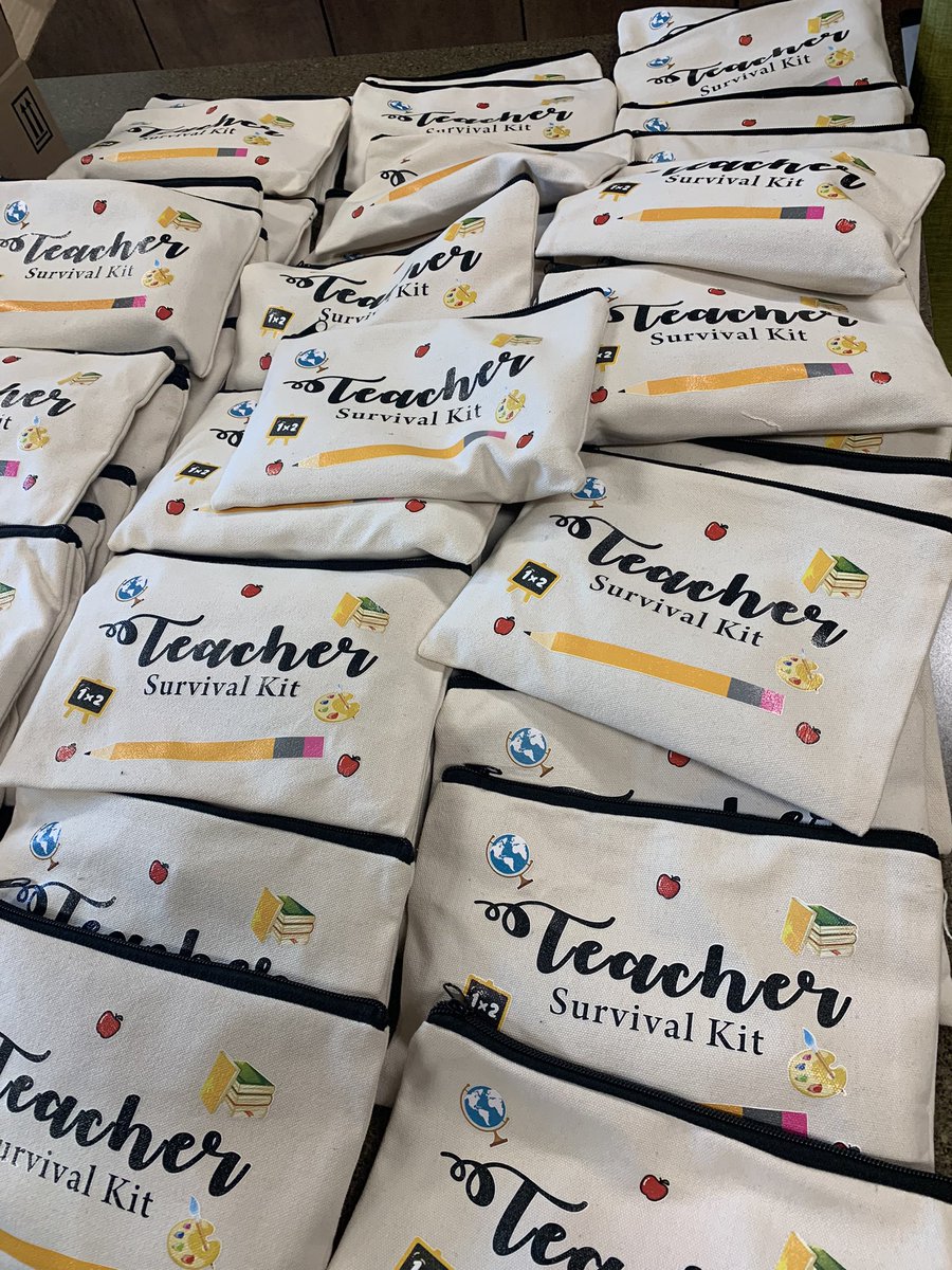 Thank you, <a href="/ViridianPTA/">ViridianElementaryPTA</a> for our Teacher Survival Kits and delicious <a href="/Potbelly/">Potbelly Sandwich Works</a> luncheon this week! <a href="/HEBISDpeople/">HEB ISD People</a> <a href="/AngieCirino/">Angie Cirino, Ph.D.</a>