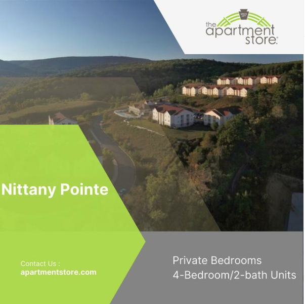 Nittany Pointe is offering PRIVATE bedrooms! 😱 These units are 4 bedroom 2 bath and offer amazing amenities! 😀 Contact us today for more information!