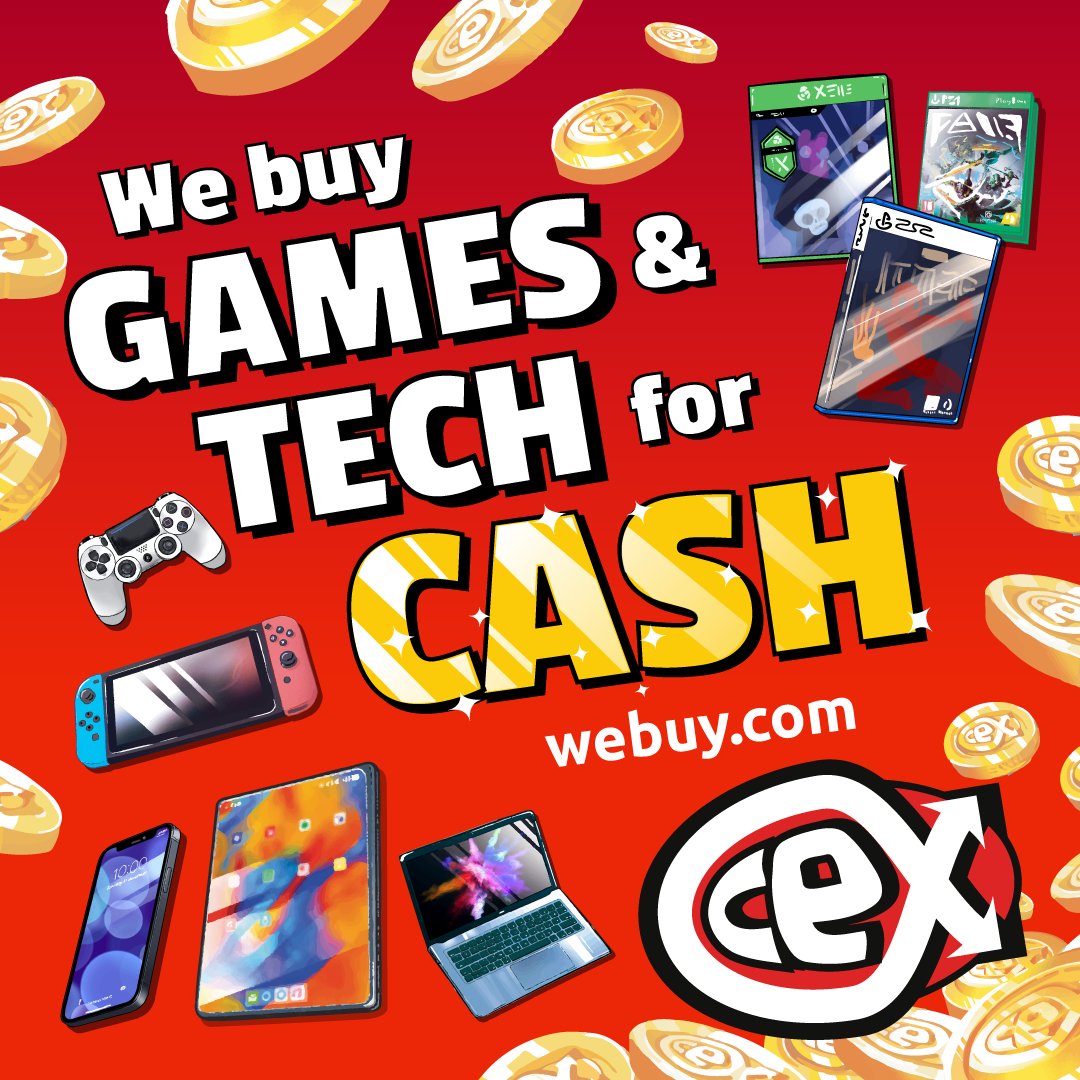 DurhamRiverwalk's tweet image. @Cex at The Riverwalk are your one stop shop to an extra bit of cash for your unwanted goodies 💰

From old controllers to that new game you just never play, head down to CEX and see what they can offer you 👀

#techforcash #CEX #theriverwalk #durhamuni