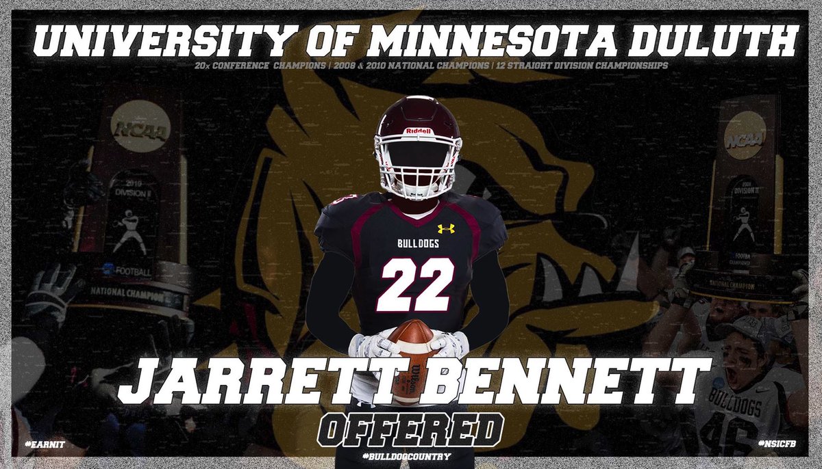 After a great talk last night with <a href="/CoachWiese/">Curt Wiese</a> I’m excited to announce that I’ve received an offer from <a href="/UMD_Football/">UMD Football</a> thank you for reaching out also <a href="/JasonBalts/">Jason Balts</a> . <a href="/StmaFB/">Knights Football</a>