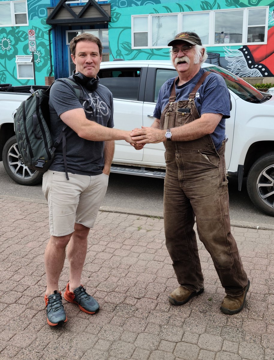 MP <a href="/taylorbachrach/">Taylor Bachrach</a> commissioned 2 local artists to design a mobile office. Hear the episode on <a href="/RadioCICK/">CICK Smithers Radio</a> at 11AM today or visit smithersradio.com/program-playli… anytime to hear this remarkable story of building community on a bike. Looks like a trend to encourage <a href="/m_layton/">Mike Layton</a> @jennwicks