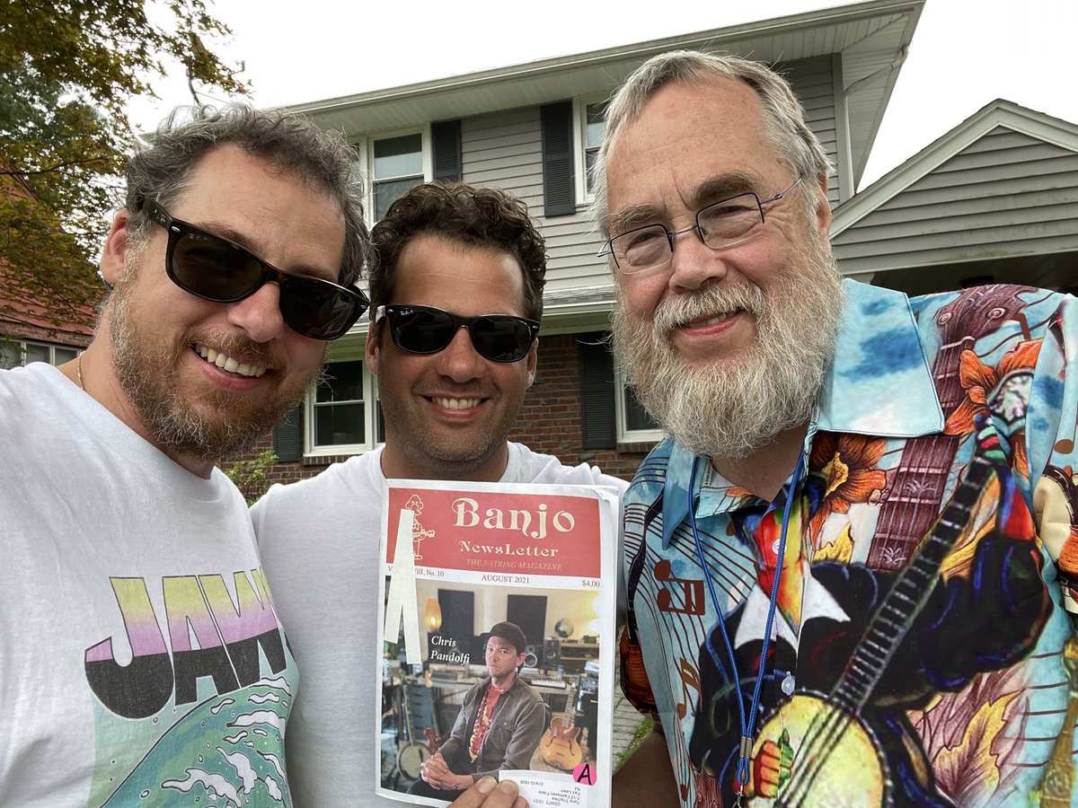 Having just returned from a festival in Delaware (Sharing the bill with <a href="/mollyhatchet/">Molly Hatchet</a>) with the amazing Falco Bros.… <a href="/andyfalco/">Andy Falco</a> and Pat Falco, and the Stringdusters' <a href="/chrispandolfi/">Chris Pandolfi</a> on the cover of <a href="/banjonewsletter/">Banjo Newsletter</a>.