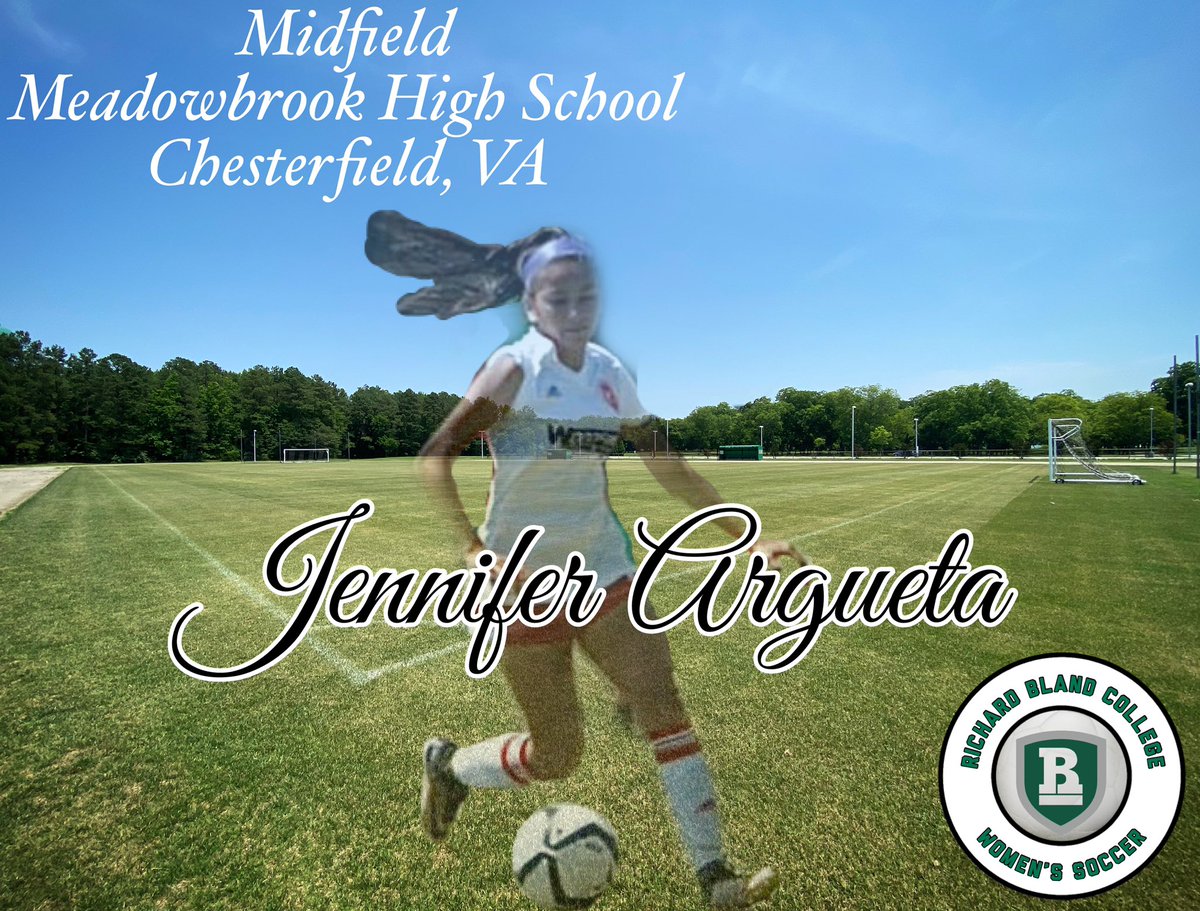 rbc_wsoc's tweet photo. 🚨 Richard Bland College Women’s Soccer welcomes Jennifer Argueta from Meadowbrook High School in Chesterfield, VA to the program. 🚨
#GoRBCStatesmen #rbcstatesmen #seizeyourpotential https://t.co/V5ayp39Rsg