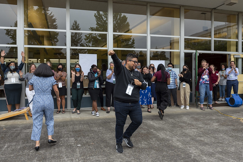 JonGarc1a's tweet photo. On Friday we welcomed more than 75 of our PPS central office leaders for our first #PPSForwardTogether retreat. 

It was good to be back in person with so much joy, laughter and excitement for our next chapter at @PPSConnect. https://t.co/yeyeWjHnCf