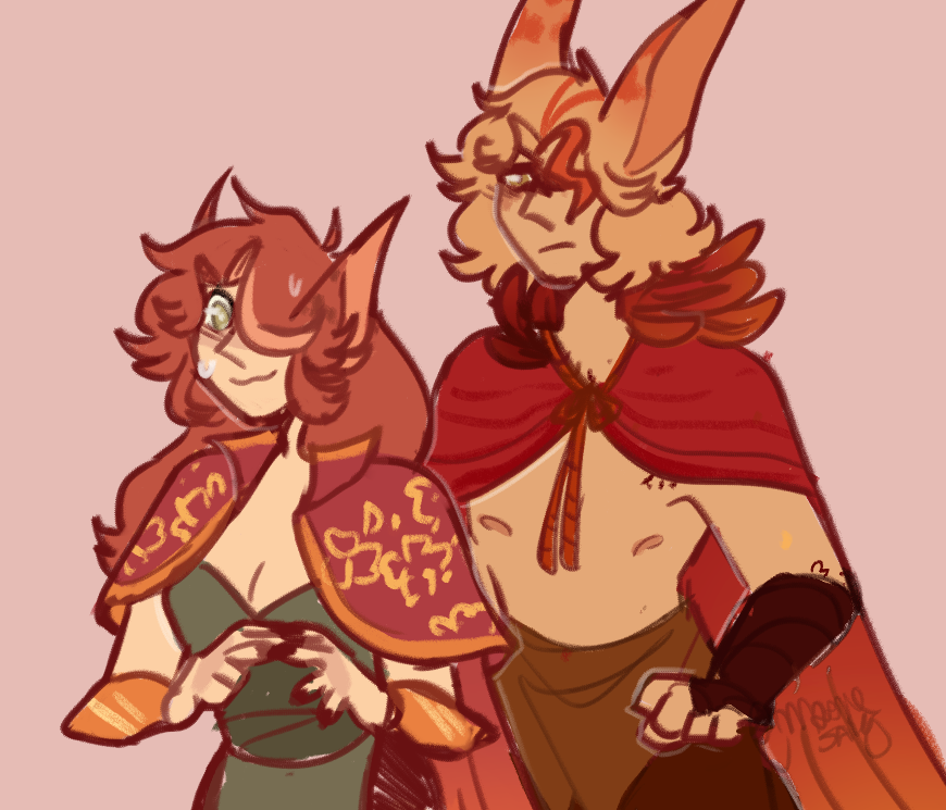 MooneSaiky's tweet photo. Bro birds 🍁
Avalan is very protective with Althea, little does he know that she can be even worse than him.
(These are my and @Chillqu33n's fanchild of Rakan and Xayah)
#rakan #xayah #LeagueOfLegends #ArtofLegends #ssgteam #fanchild #rakanxxayah #rakanandxayah https://t.co/snLpknCyyk