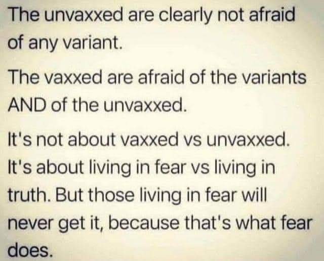 DexColt82's tweet photo. It's not about a shot or even COVID. When you have to have a card to go grocery shopping you are no longer in a free country.
This is about #FreedomVsFear https://t.co/q6gIBbqjVA