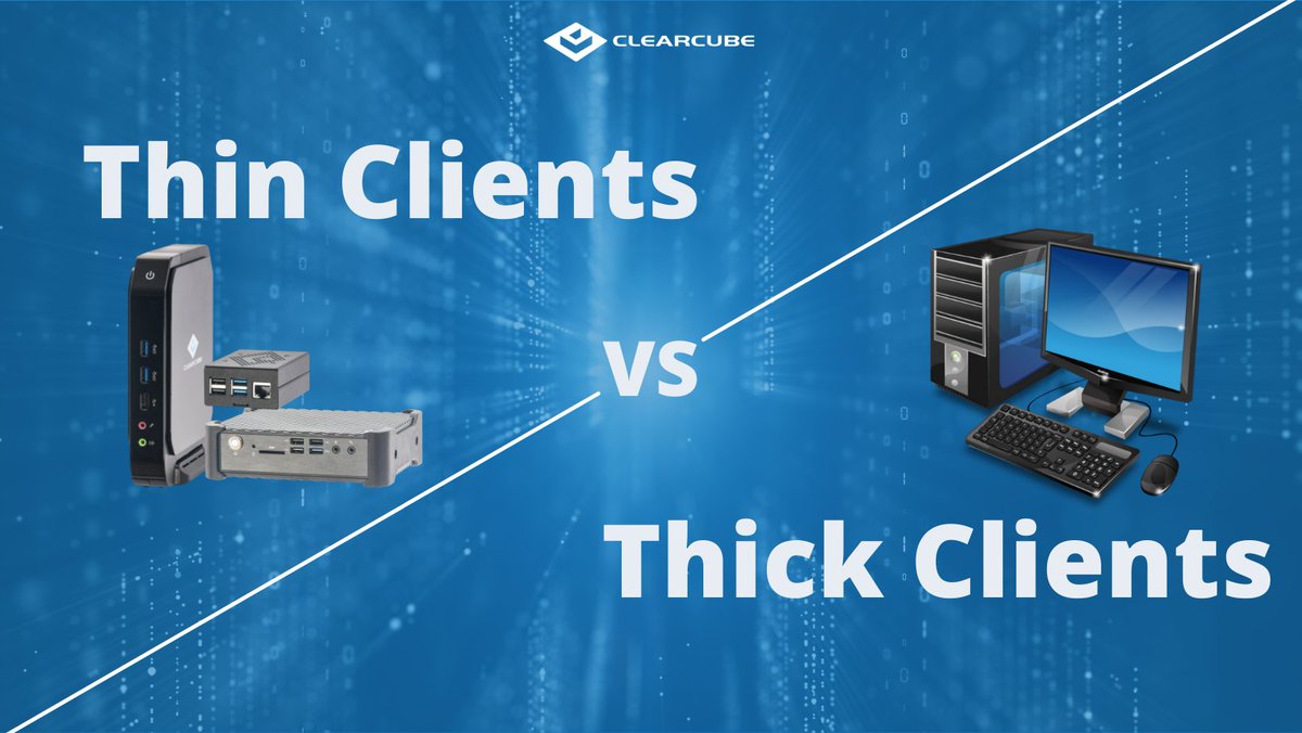 clearcubetech's tweet image. Thin Clients vs Thick Clients:
The end user experience can be quite different depending on the decisions that are made in selecting and creating a company’s virtual desktop infrastructure.

clearcube.com/posts/thin-cli…

#thinclient #thickclient #smallformfactor #cybersecurity #lowcost