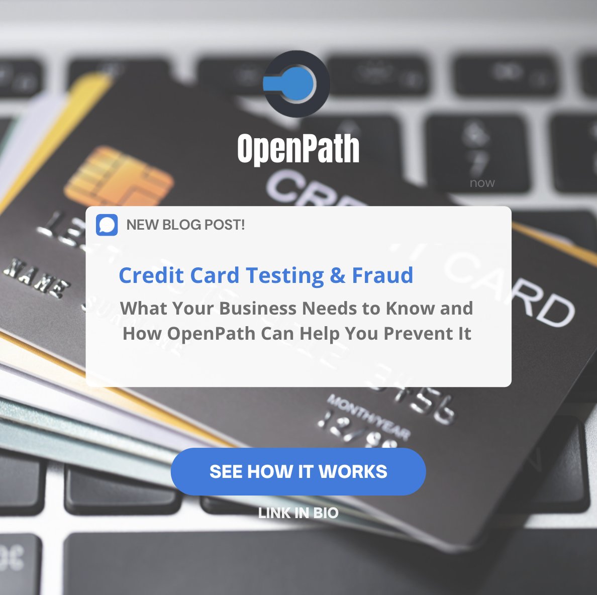 OpenPathInc's tweet image. Learn more about the ways you can prevent Credit Card Testing and Fraud at ow.ly/YqAj50FJIqC
#ecommerce #payment #software #emerchant #openpath